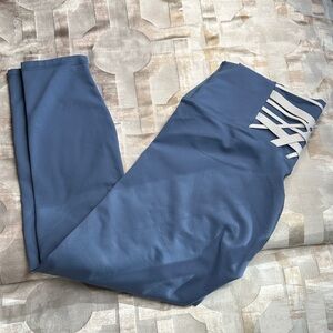 Fabletics Power Hold  Leggings with Striped Waistband